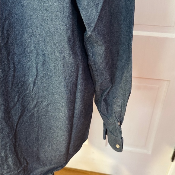 Southern Proper Men's Button Down Shirt Blue Chambray Size XXL - Picture 9 of 13